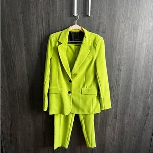 Dynamite Bright Green Women Suit